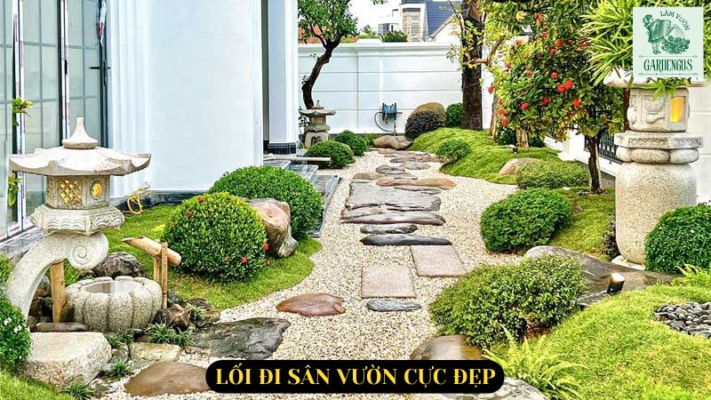 Lối đi sân vườn cực đẹp