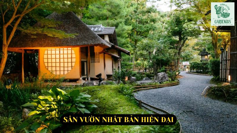 Sân vườn nhật bản hiện đại